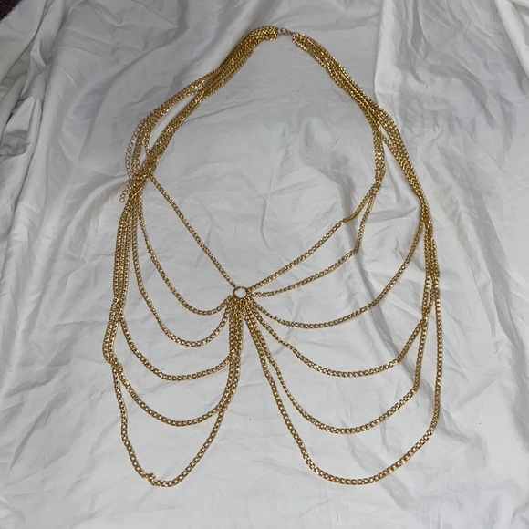 Women’s SHEIN gold hip chain. One size. Fits approx. small/medium. - Picture 8 of 11
